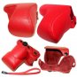 Sony Alpha NEX3 NEX3A/B Digital Camera leather case bag in white, red, or black