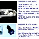 iPHONE 3G 3GS 4G IPAD CAR CHARGER ADAPTER OEM USB DATA CABLE
