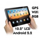 10.2" MID iPed Android 2.2 1GHz CPU 8GB Storage GPS
