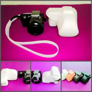 leather case bag- Sony NEX5 NEX-5 bag w/ flash 4colors