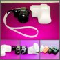 leather case bag- Sony NEX5 NEX-5 bag w/ flash 4colors