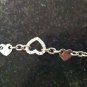 2.x CT Diamond heart shaped bracelet 18k white gold