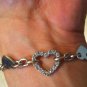 2.x CT Diamond heart shaped bracelet 18k white gold