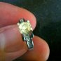 18K white gold 2 CT fancy yellow diamond solitaire ring