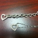 18k white gold 2 CT diamond necklace and bracelet Set