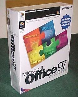 BRAND NEW MICROSOFT OFFICE 97 PROFESSIONAL EDITION FACTORY SEALED - NEW IN  BOX