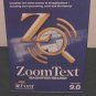 NEW AI SQUARED ZoomText MAGNIFIER and SCREEN READER Version 9.0 - FACTORY SEALED!