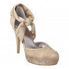Trilla Closed Toe Platform Wedding Shoes, Size 9.5