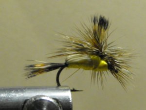 Humpy, Yellow, Hair Wing - Parachute
