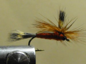 Humpy, Red, Hair Wing - Parachute