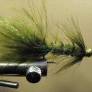 Woolly Bugger, Olive - Brass Bead Head