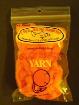 Glo Bugs Yarn, Steelhead Orange