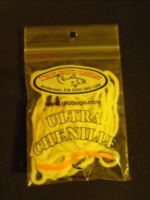 Glo Bugs Ultra Chenille - White
