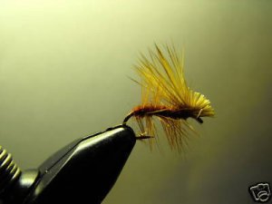 1 Dozen - Brown Caddis - Midge Dry Fly - Trout