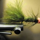1 Dzn - Woolly Bugger Leech Trout or Pan fish -  Olive