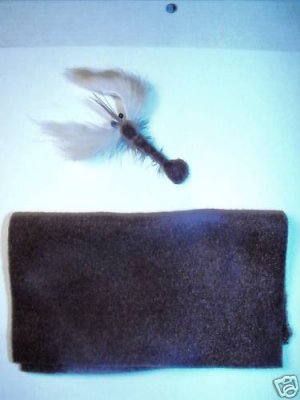 10 sheets - Brown Furry Foam Fly Tying Material - 5"x6"