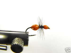 12  Wingless Orange Ant  - Dry Fly -  Assortment