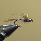 12 Brass Bead Lightning Bug Nymph Wet Fly Trout