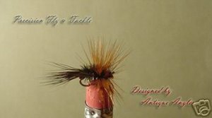 1 Dozen - Peacock Adams - Deer Tail - Dry Fly