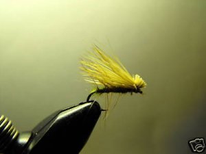 1 Dozen - Olive Caddis - Midge Dry Fly - Trout