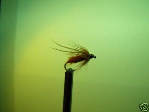 1 Dzn - Soft Hackle Brown Caddis Nymph Wet Fly Trout