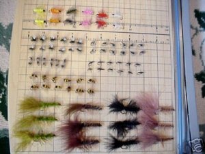 140 Fly Assortment - Wet & Dry Fly - Trout & Pan Fish