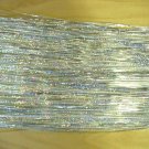 SILVER Holographic Fly Flash for Fly Tying, 1/16" Wide
