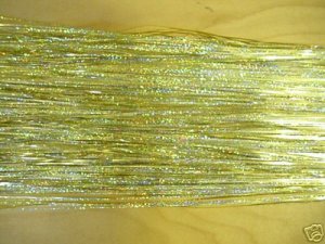 Gold Holographic Fly Flash for Fly Tying, 1/16" Wide