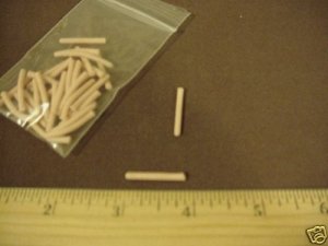3 Dzn - Rubber Wiggle Body Fly Tying Material - Lt Tan