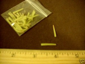 3 Dzn - Rubber Wiggle Body Fly Tying Material  Lm Green
