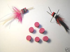 6 - 1 inch - Foam Popper Body - Fly Tying Color Choices