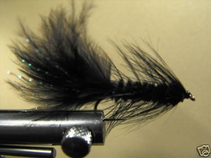 1 Dzn - Woolly Bugger - Trout or Pan fish -  Black