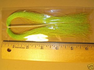 1 Hank - Krystal Flash, Fly Tying Material, Char/Pea
