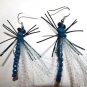 1 Pair - Blue Dragonfly Earrings - Trout Fly