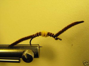 1 Dzn - San Juan Worm, Earthworm - Wet Fly - Trout