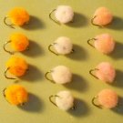 12  - Brass Bead Glo Bugs - Trout, Steelhead & Salmon