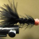 1 Dzn - Woolly Bugger Leech Trout or Pan fish -  Black