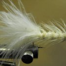1 Dzn - BH Woolly Bugger - Trout or Pan fish -  White