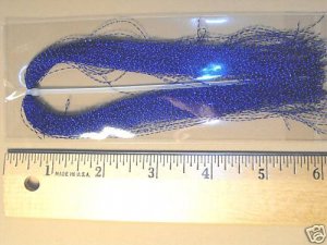 1 Hank - Krystal Flash, Fly Tying Material, Dark Blue