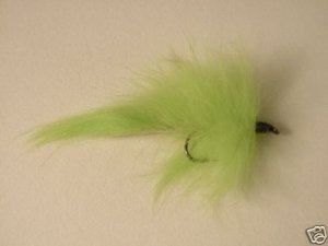 1 Dozen Chartruce Bunny Leech Fly Salmon Steelhead