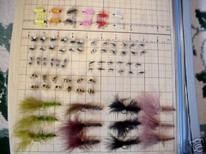 40 Fly Assortment - Wet & Dry Fly - Trout & Pan Fish