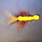 4 Flies Orange Shrimp  Bass Steelhead Trout Wet Fly