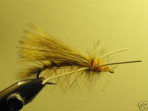 1 Dzn - Rubber Leg Stimulator Yellow Dry Fly Assortment