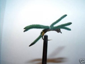 12   Green Gob of Worm - Wet Fly Trout or Steelhead