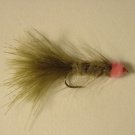 1 Dozen Olive Leech with Egg Wet Fly  Trout Steelhead