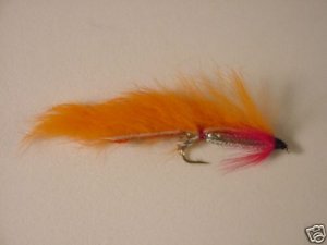 1 Dozen Orange Zonker Wet Fly Trout Steelhead
