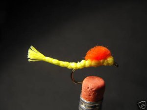12 Dave's Indicator Parachute Inchworm - Dry Fly