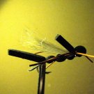 1 Dzn  - Foam Black Hopper  Dry Fly Assortment