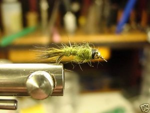 1 Dzn -  BH Olive Hare's Ear -  Assortment  Trout