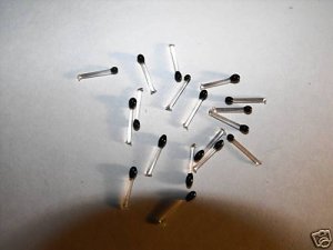 2 dozen EZ Black Mono Eyes - Fly Tying - Shrimp or Bugs